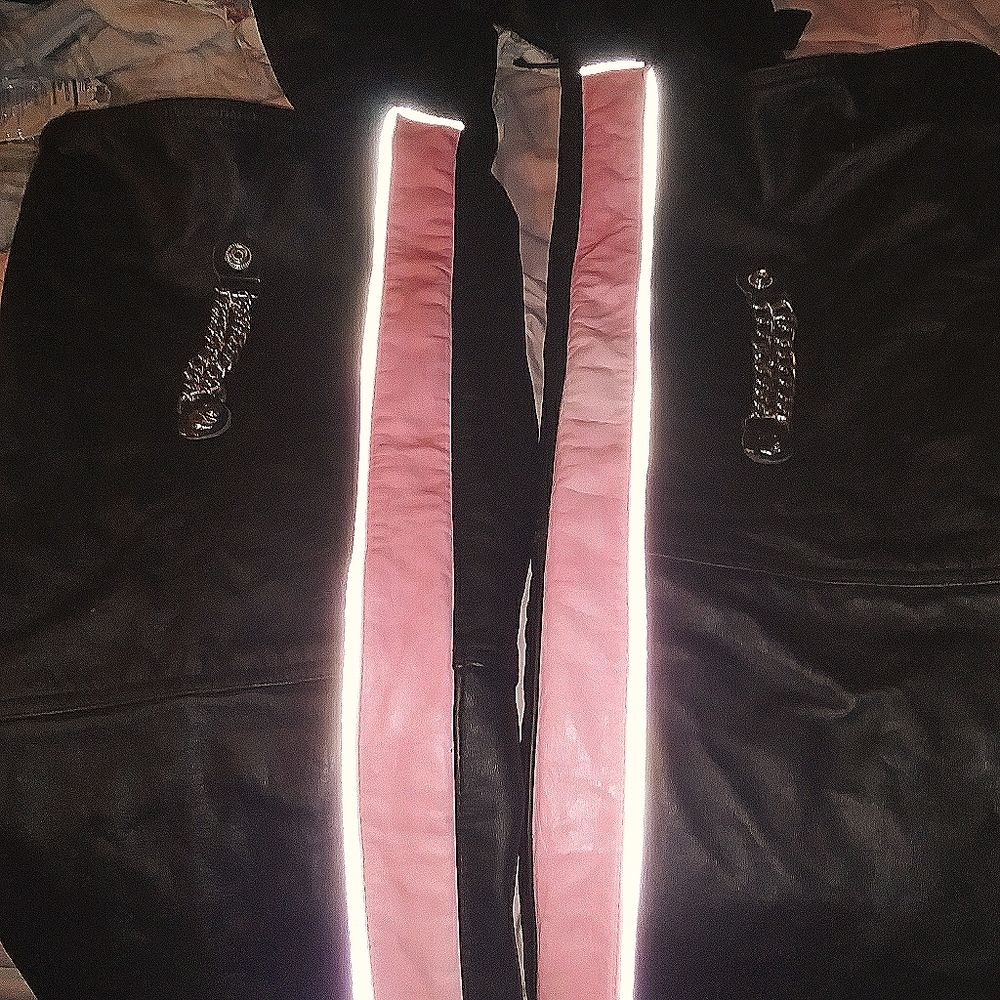 Zony leather biker chaps